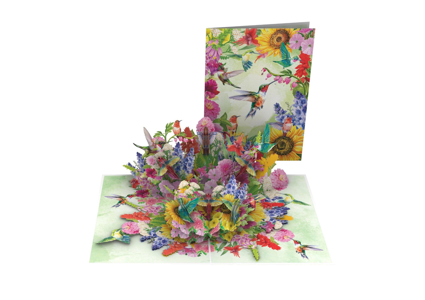 Hummingbird Garden Pop-Up Card