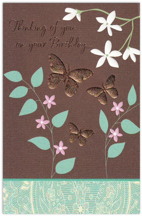 Thinking of you on your Birthday Card