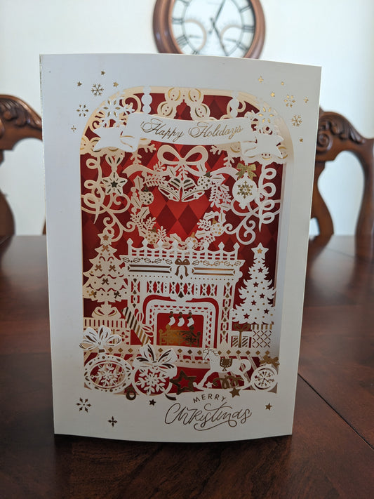 Merry Christmas - Deck the Halls - Theater Pop-Up Card