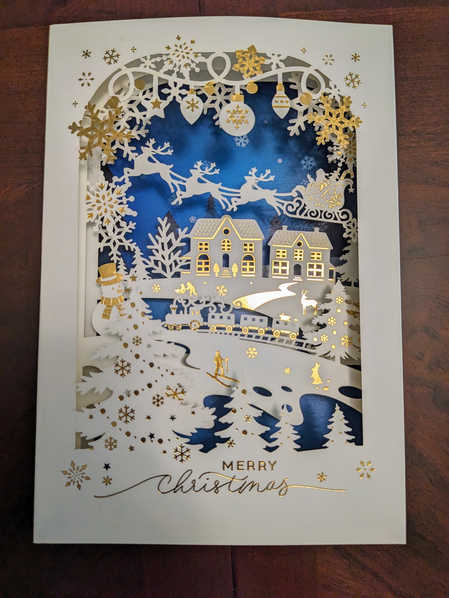 Merry Christmas - Winter Wonderland - Theater Pop-Up Card