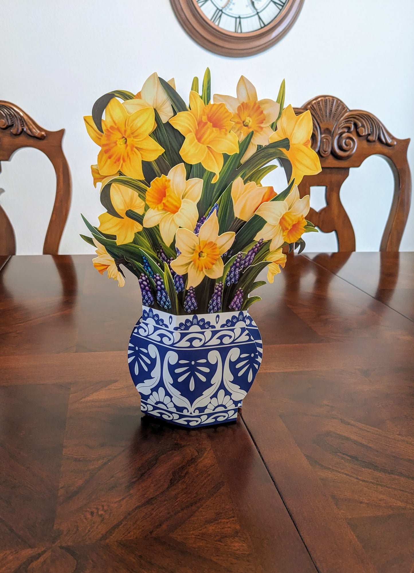 Daffodils in Vase - 3D Pop-Up Floral Bouquet