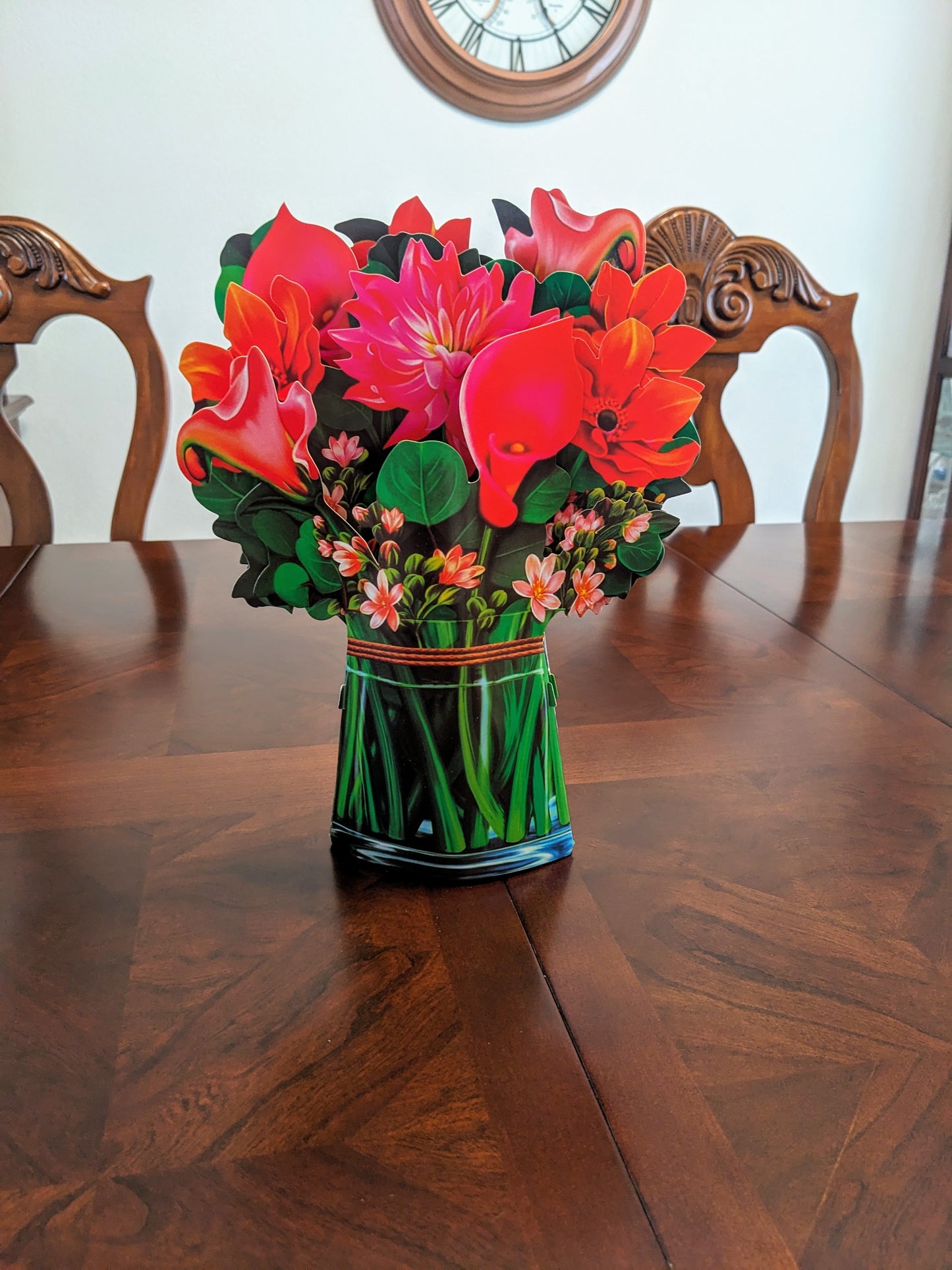 Beautiful Flower Arrangement -3D Pop-Up Floral Bouquet