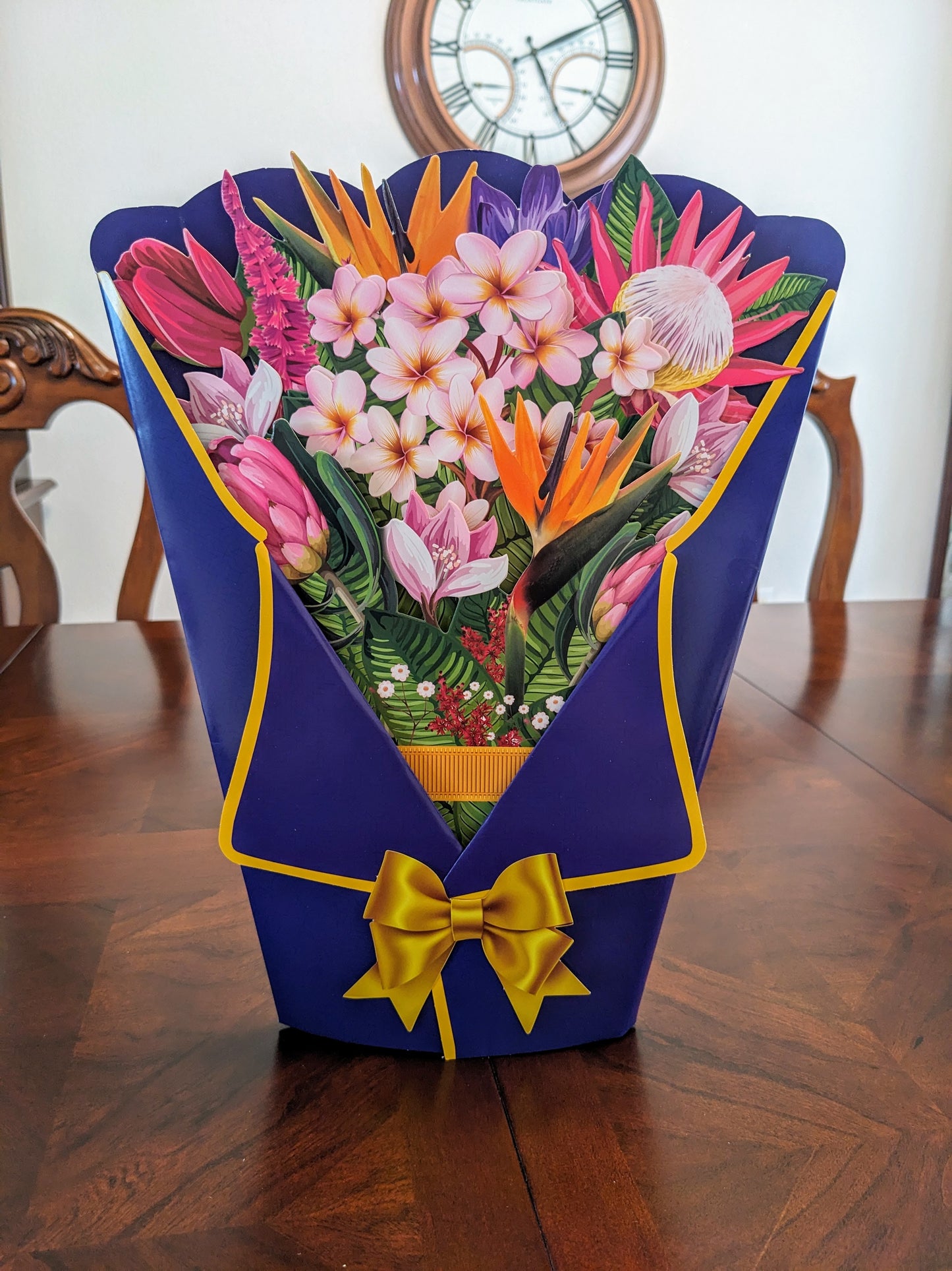 Bird of Paradise Floral Arrangement - 3D Pop-Up Floral Bouquet