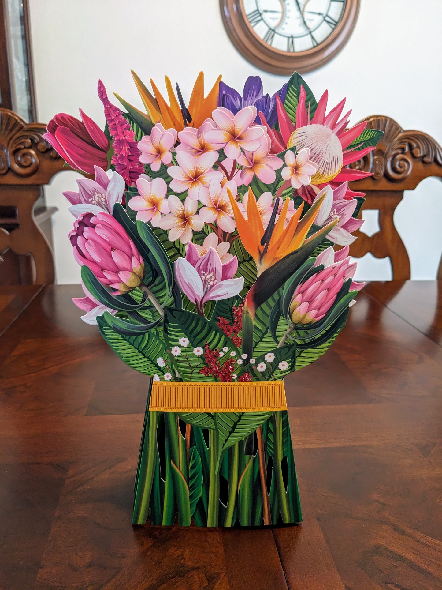 Bird of Paradise Floral Arrangement - 3D Pop-Up Floral Bouquet