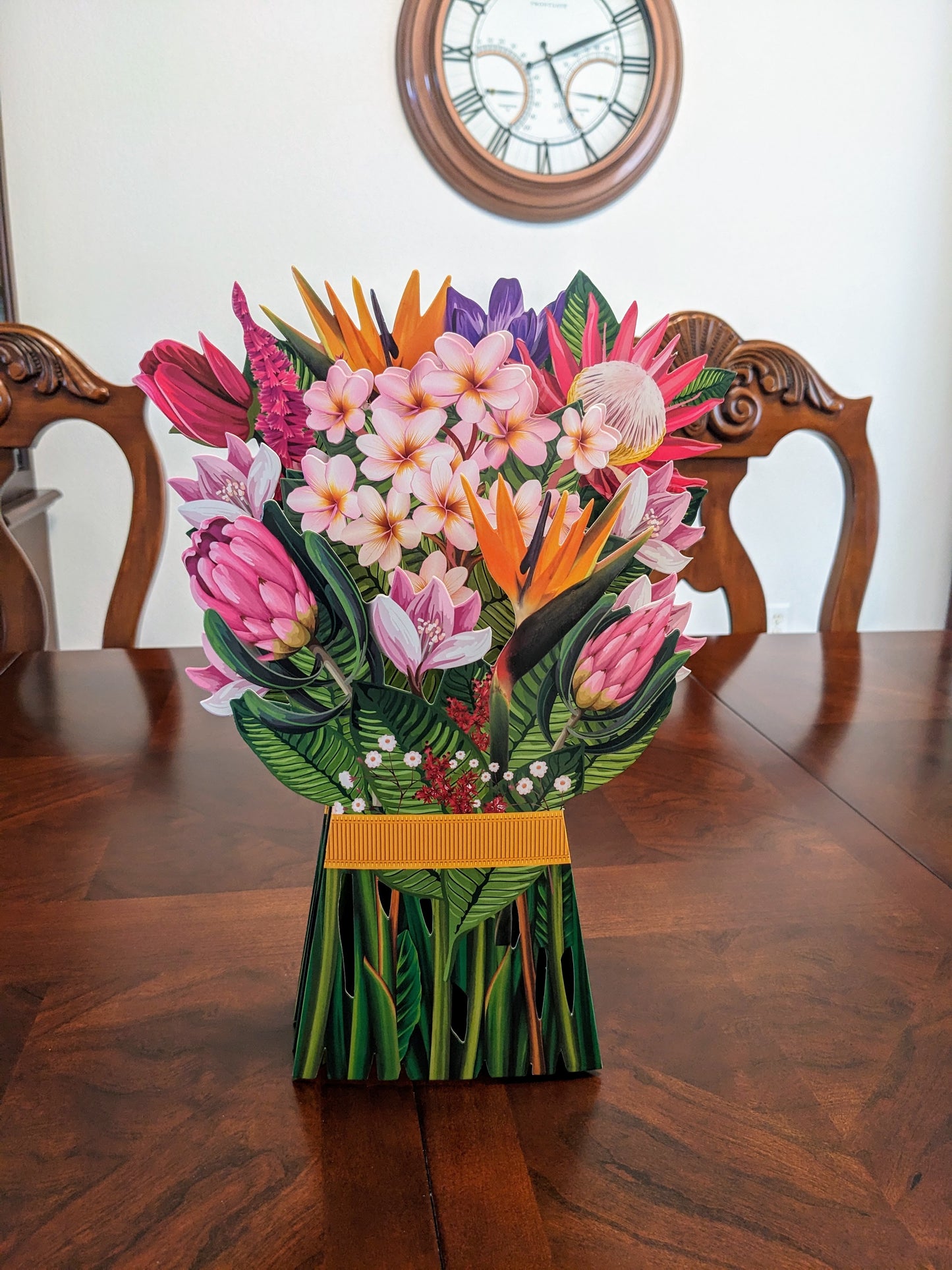 Bird of Paradise Floral Arrangement - 3D Pop-Up Floral Bouquet