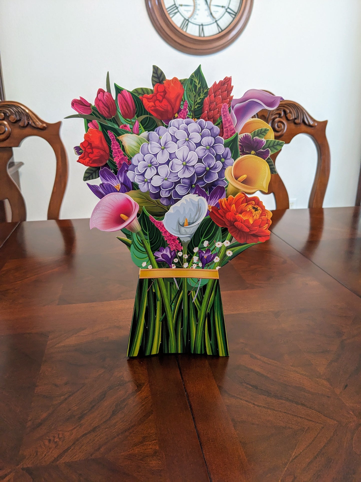 Hydrangea Floral Arrangement - 3D Pop-Up Floral Bouquet