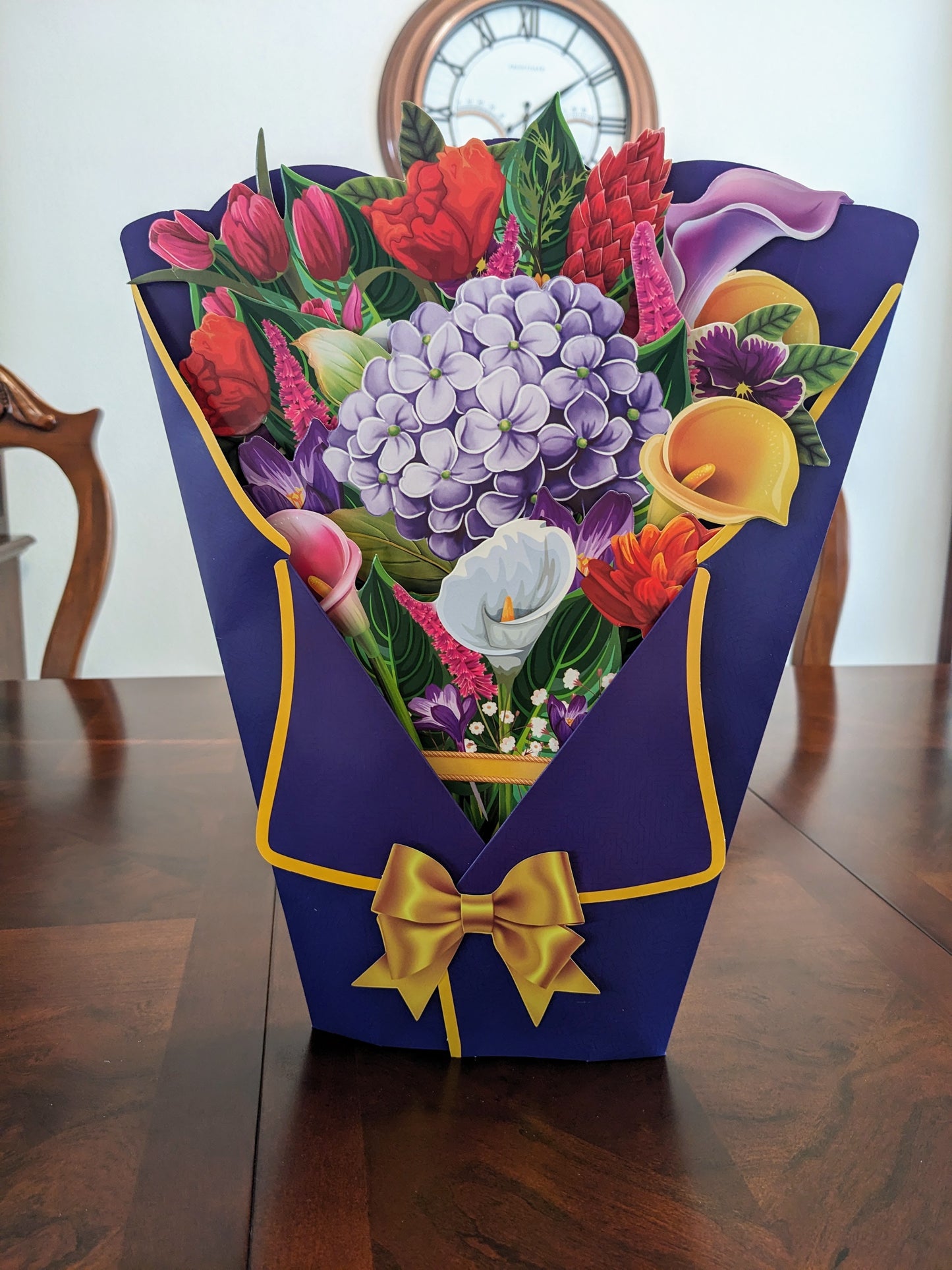 Hydrangea Floral Arrangement - 3D Pop-Up Floral Bouquet