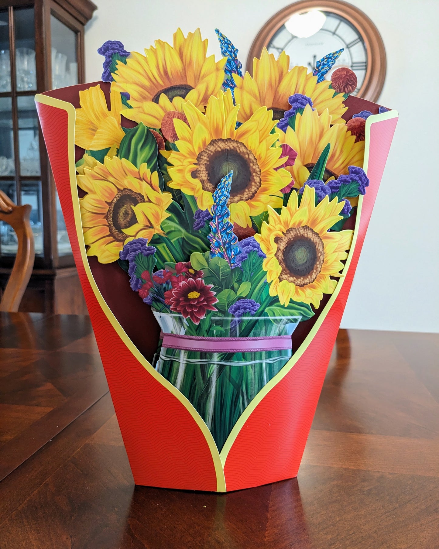 Sunflower Arrangement -3D Pop-Up Floral Bouquet