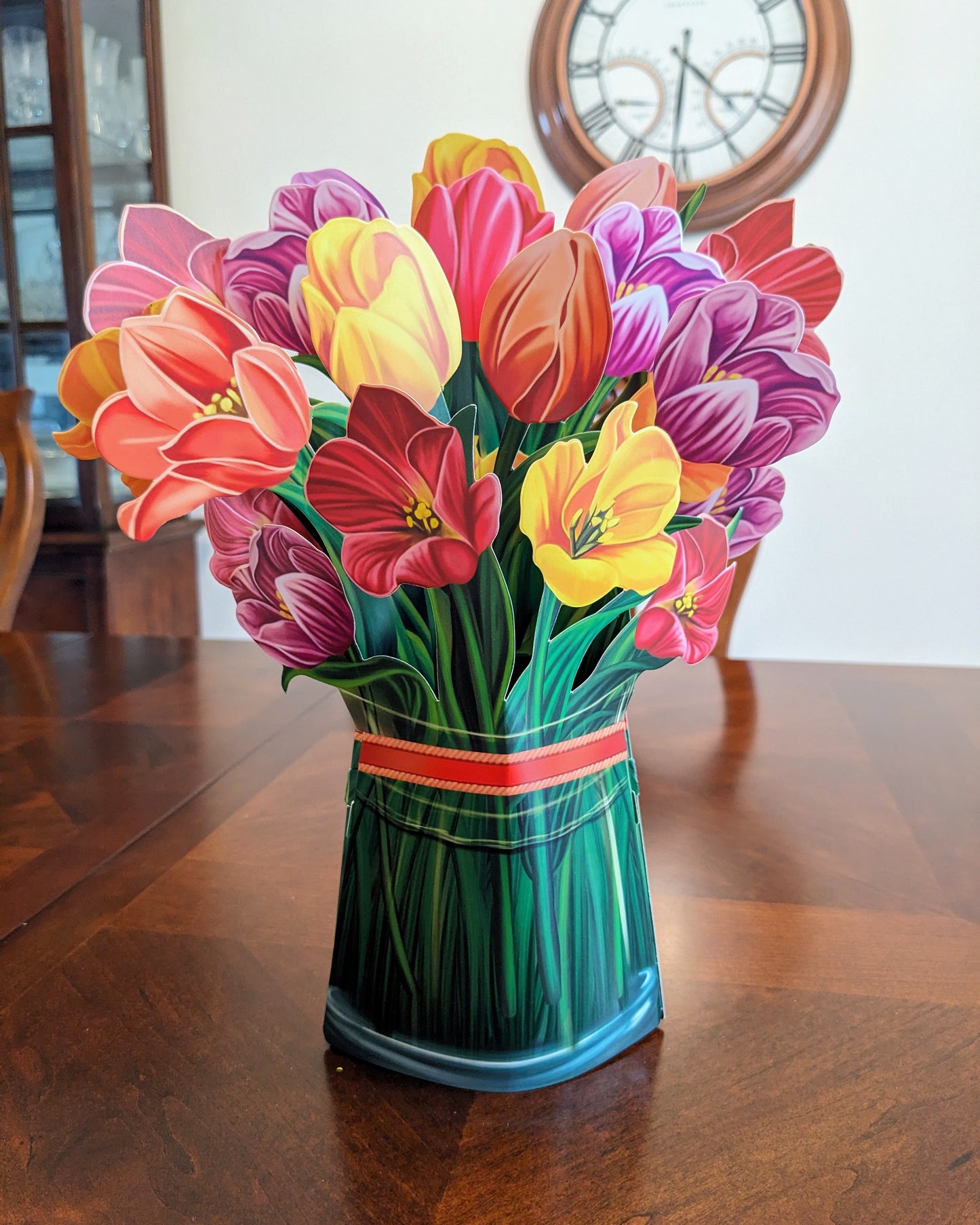 Tulip Arrangement -3D Pop-Up Floral Bouquet