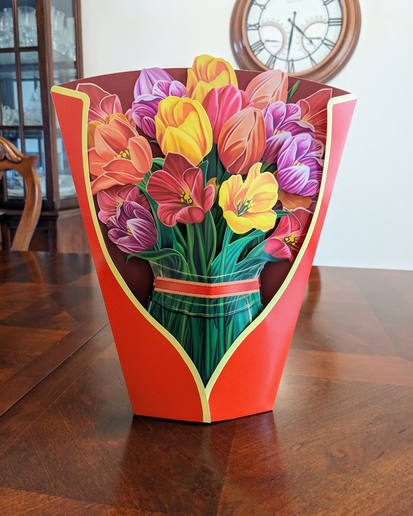 Tulip Arrangement -3D Pop-Up Floral Bouquet