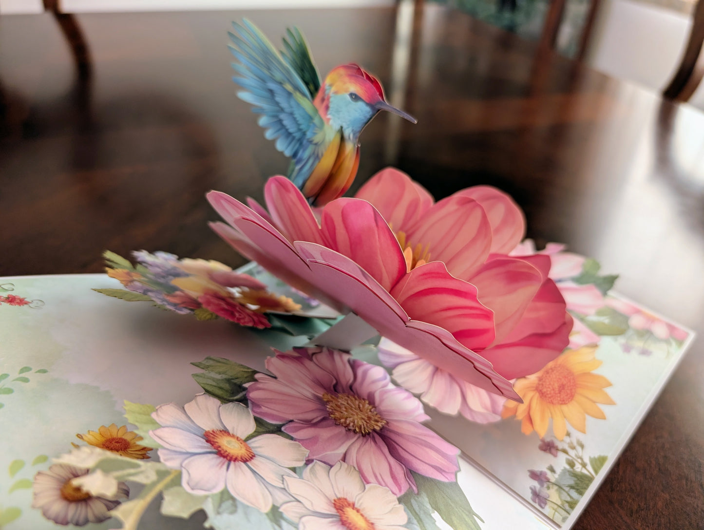 Royal Hummingbird Pop-Up Card