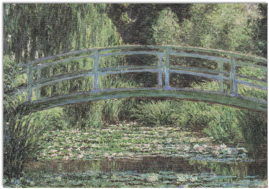 Monet - Japanese Footbridge - Blank Note Card