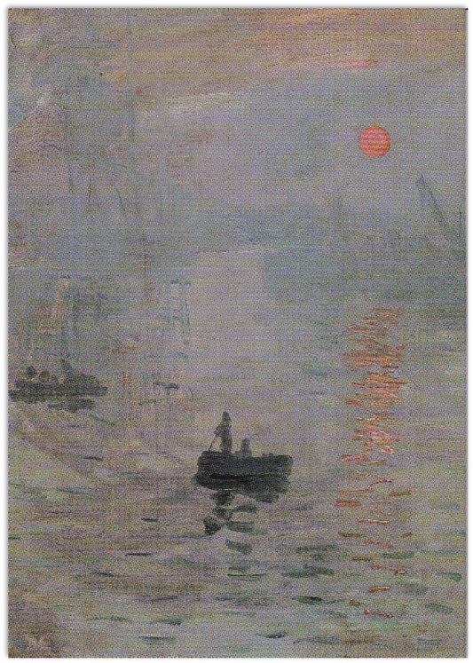 Monet - Impression, Sunrise - Blank Note Card