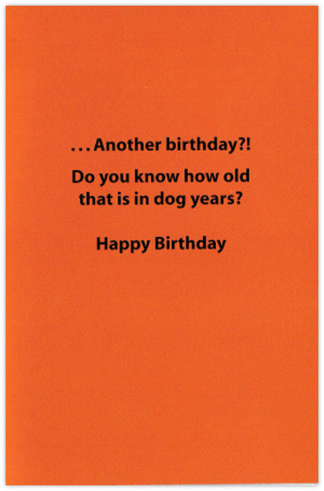 Dog Years - Funny Birthday Card