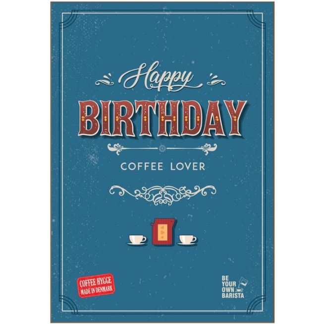 CoffeeCard - Happy Birthday Retro