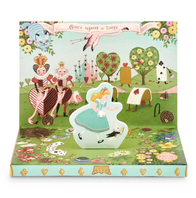 Adventures in Wonderland Music Box Card