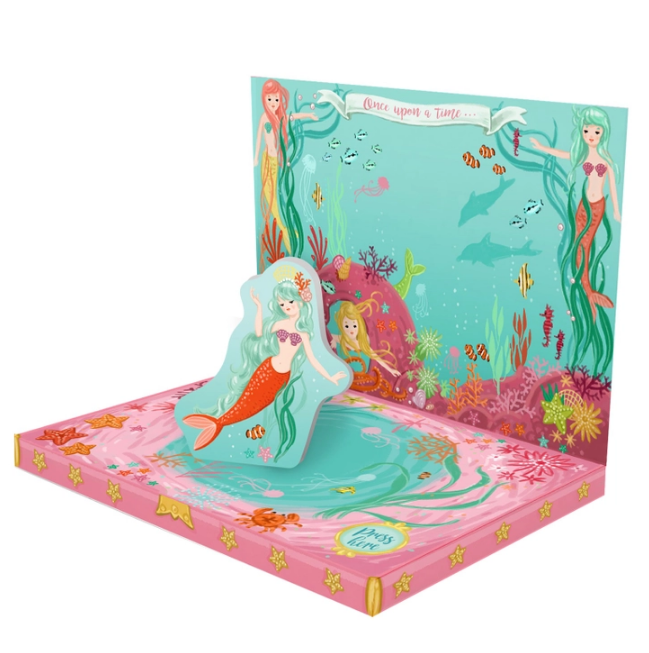 Mermaid Adventures Music Box Card