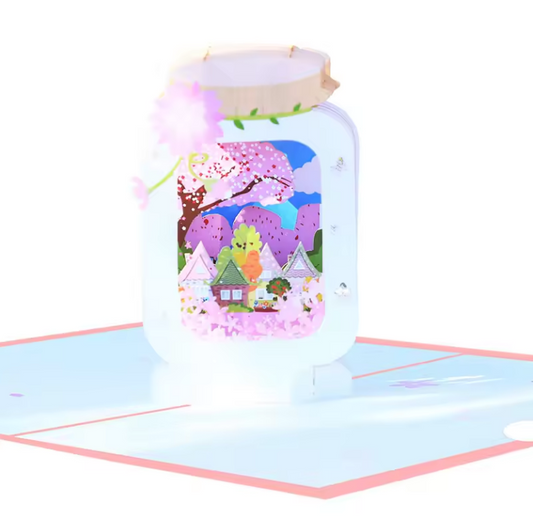 Scenic Jar - Spring - Pop-Up Card