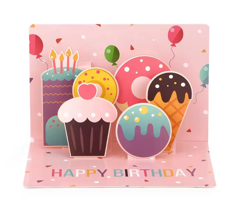 Happy Birthday Treats Pop-Up Card