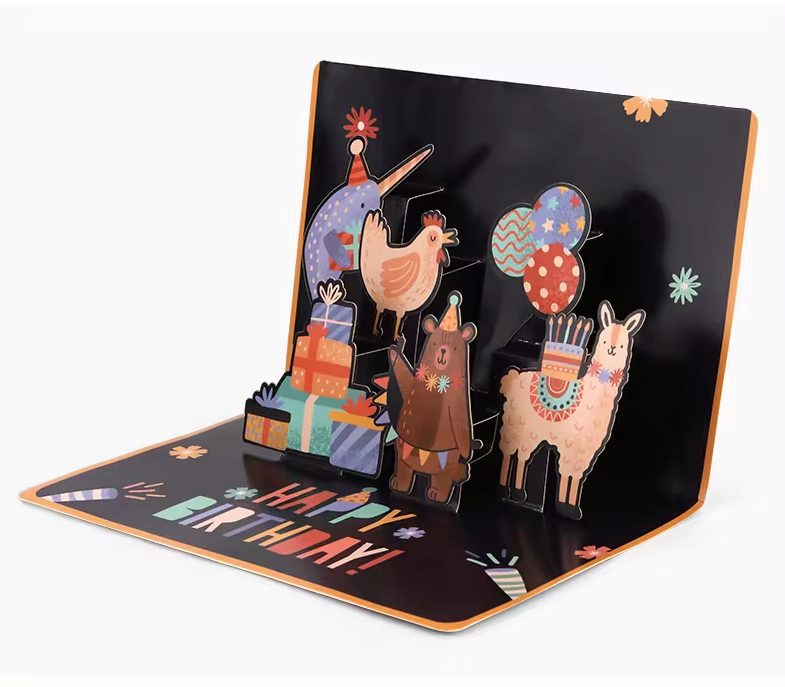 Happy Birthday! Animal Party Pop-Up Card