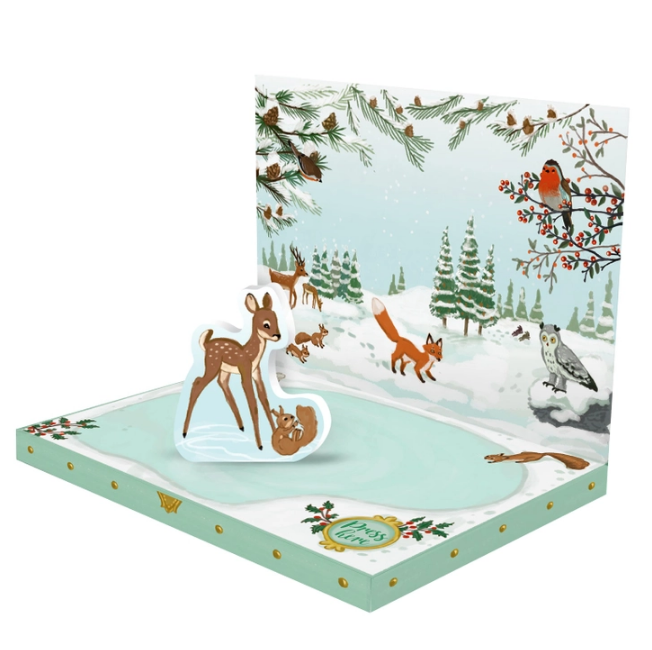 Winter Woodland Music Box Card