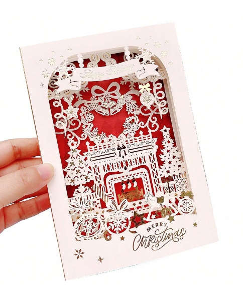 Merry Christmas - Deck the Halls - Theater Pop-Up Card