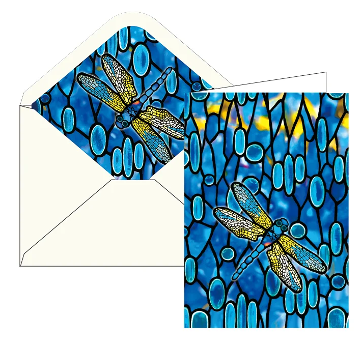 Tiffany - Dragonfly - Blank Note Card