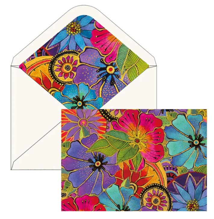 Laurel Burch - Blooming Florals - Blank Note Card