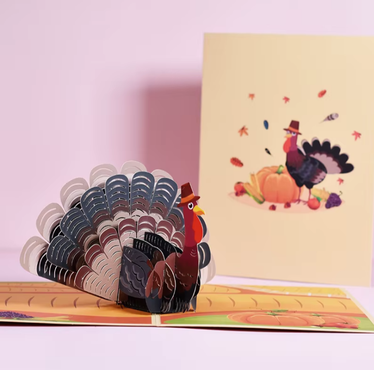 Turkey Thanksgiving Pop-Up Card