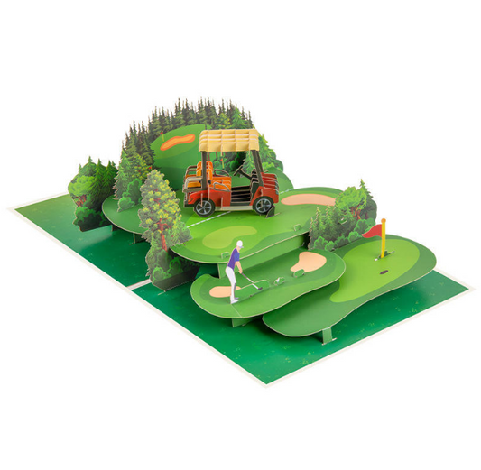 Tee Time 3D Pop-Up Card