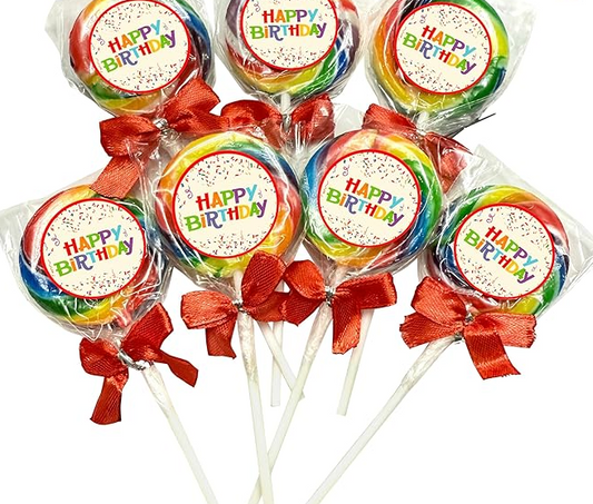 Rainbow Swirl Lollipop