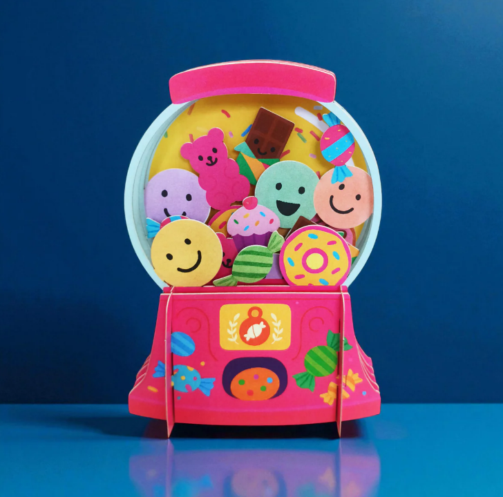 Sweet Surprise Gumball Machine Pop-Up Card