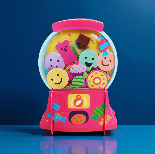 Sweet Surprise Gumball Machine Pop-Up Card