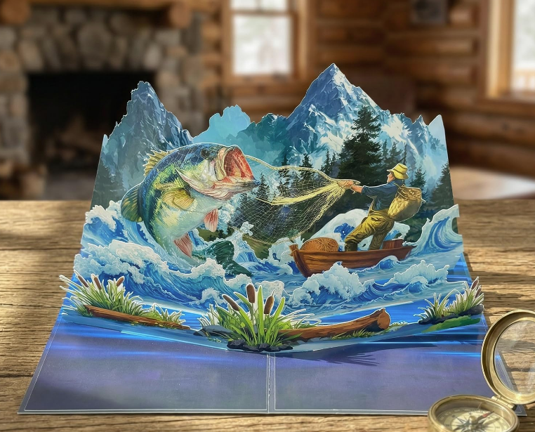 The Big Catch Pop-Up Card