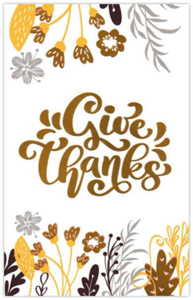 Give Thanks - Thanksgiving Card