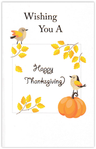 Wishing You A Happy Thanksgiving Card