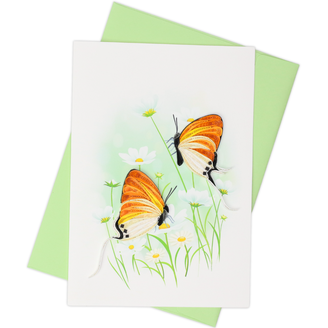 Great Imperial Butterflies Quilling Card