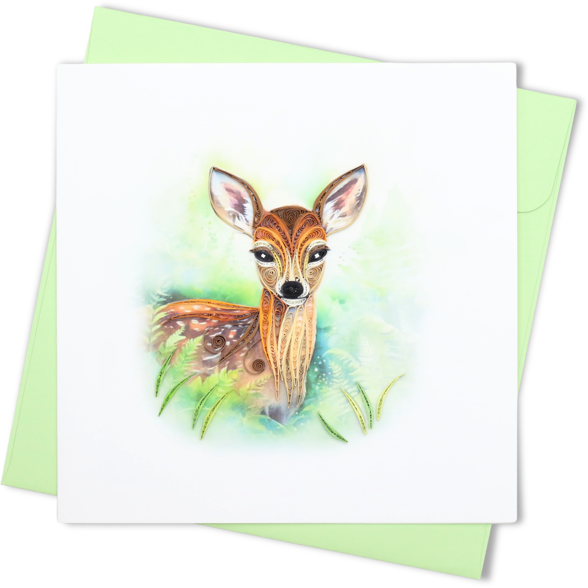 Majestic Forest Fawn Quilling Card