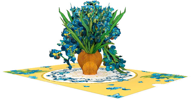 Van Gogh Irises Pop-Up Card