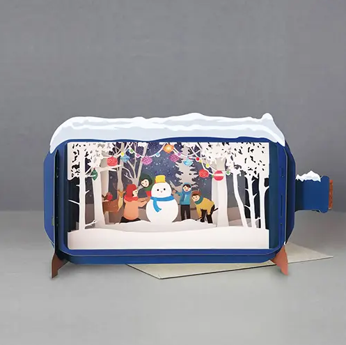 Message in a Bottle - Snow Fun Pop-Up Card