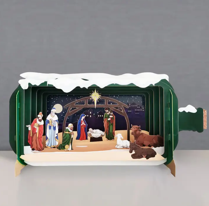 Message in a Bottle - Holy Night Nativity Pop-Up Card
