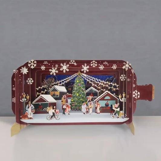 Message in a Bottle - Christmas Market Pop-Up Card