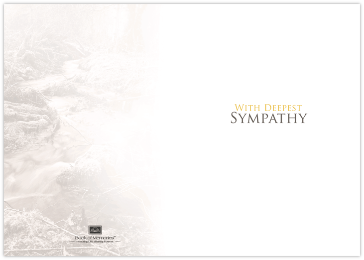 Creek Sympathy Card