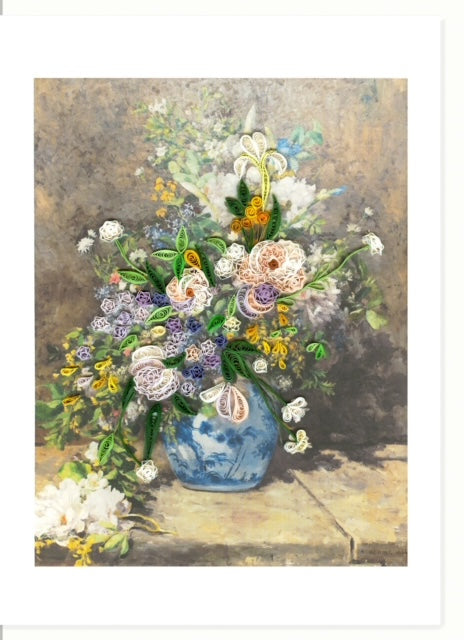 Spring Bouquet - Renoir - Large Quilling Card