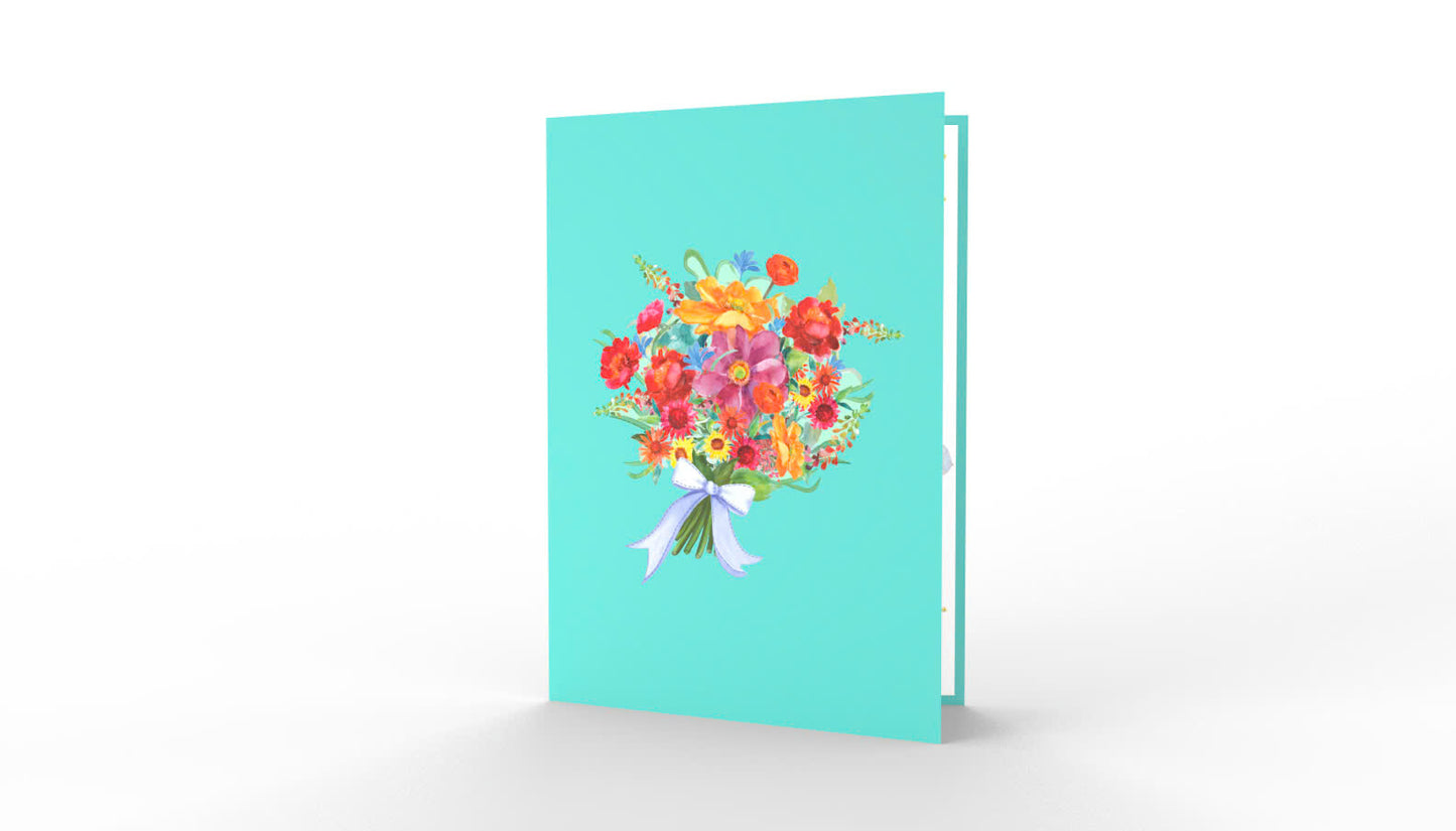 Wildflower Bouquet Pop-Up Card