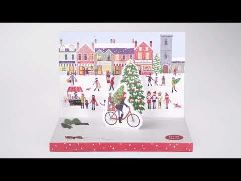 Christmas Town Music Box Card