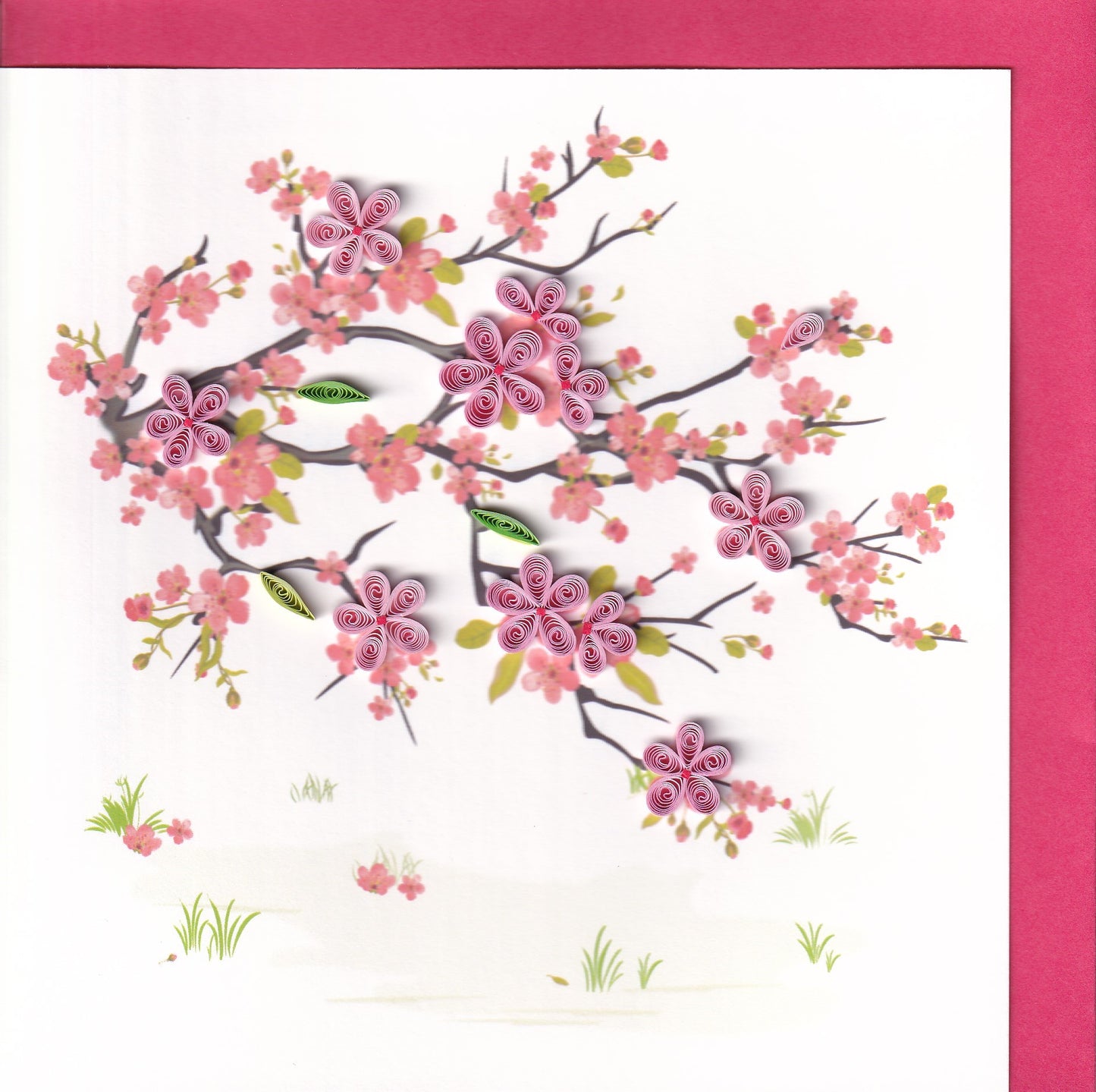 Cherry Blossoms Quilling Card
