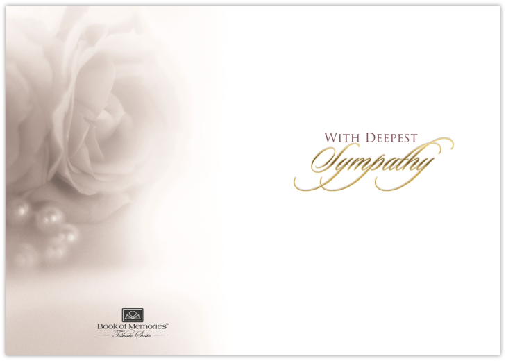 Rose Sympathy Card