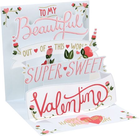 Valentine Hearts Pop-Up Card