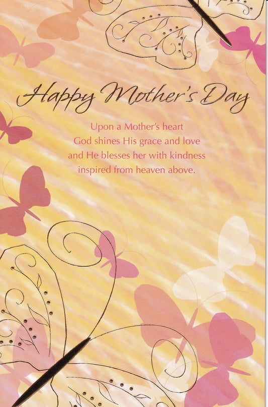 Happy Mother's Day Butterflies Card - Religious